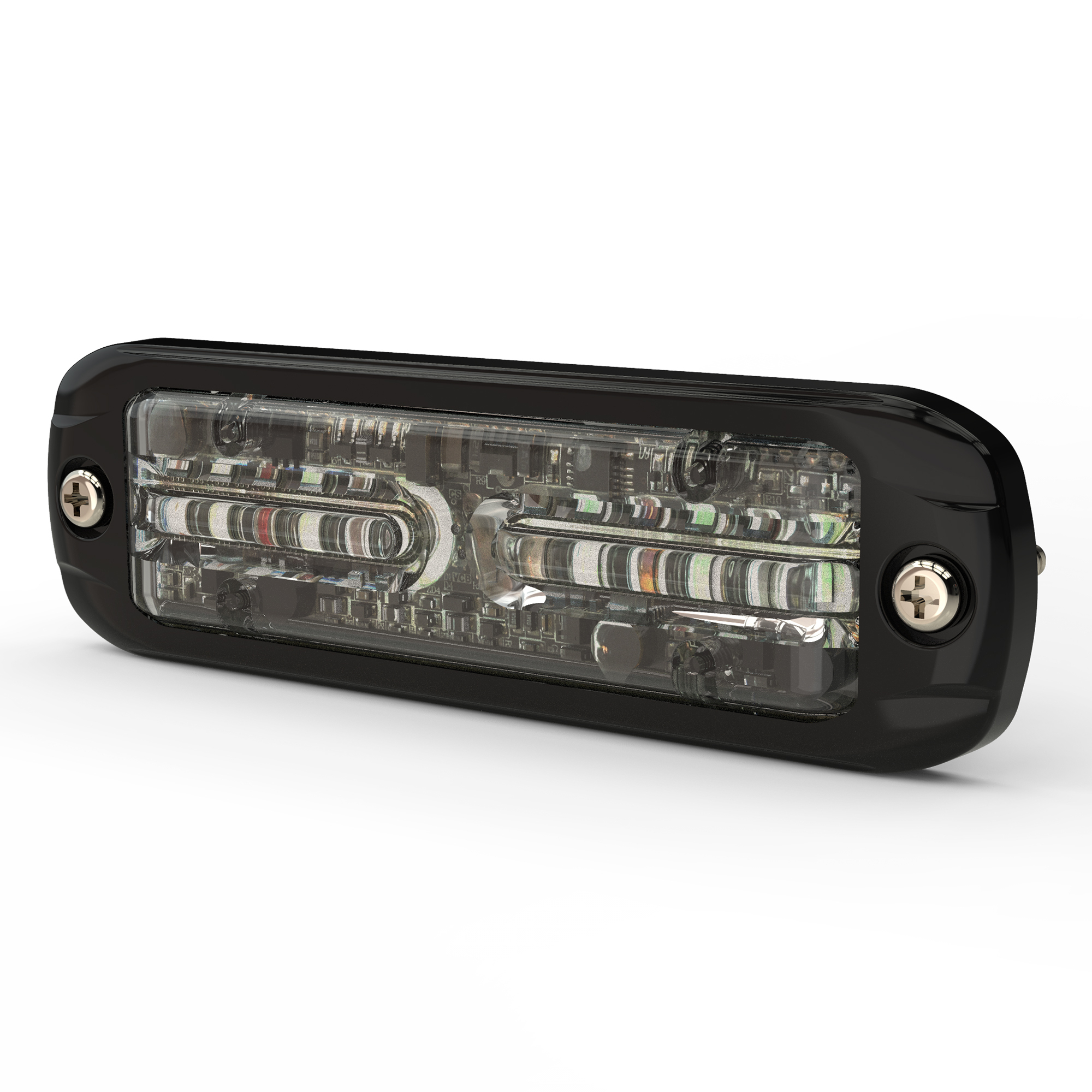ECCO, Directional Warning Light: Dual-color red/blue, Light Type LED, Lens Color Clear, Included (qty.) 1 Model# ED3802RB